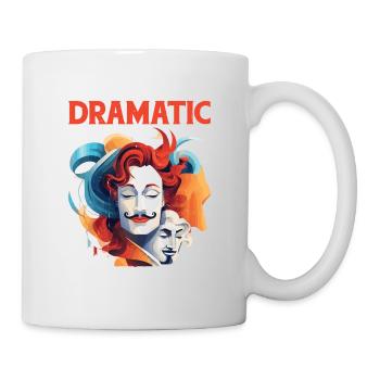 Je ne suis pas dramatique, je suis théâtral 37 - Mug blanc - blanc - Droite