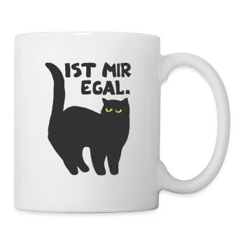 faule Katze Kätzchen Spruch Geschenkidee Katzen - Tasse - Weiß - Rechts