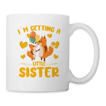 Baby Sister Reveal In Getting A Little Sister Fox - Mug - white - Right