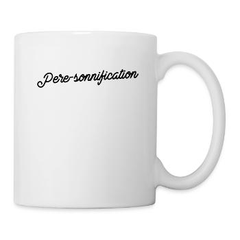 Père-sonnification Joyeuse Fusion Père-Fils - Mug blanc - blanc - Droite