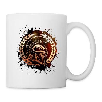 Casque Spartan Warrior Gladiator Gym - Mug blanc - blanc - Droite