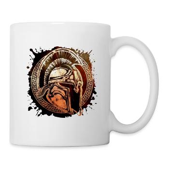 Spartaner Helm Symbol Krieger Gladiator - Tasse - Weiß - Rechts