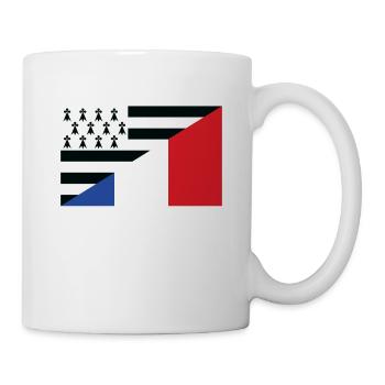Bretagne Drapeau Cadeau Breton France - Mug blanc - blanc - Droite