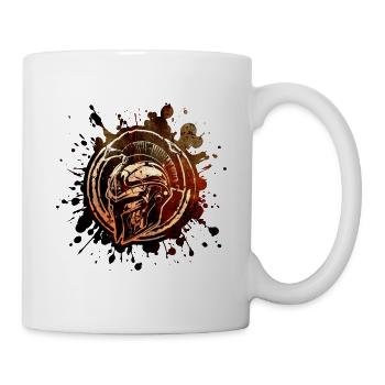 Spartan Casque Gym Gladiateur Fighter - Mug blanc - blanc - Droite