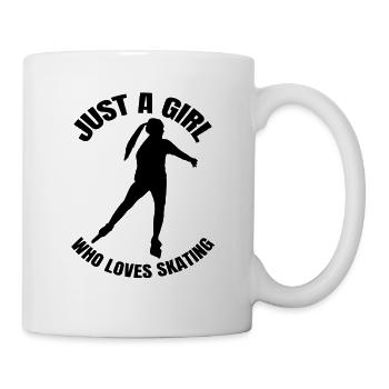 Inline Skater Rollschuh Geschenk skaten Inliner - Tasse - Weiß - Rechts