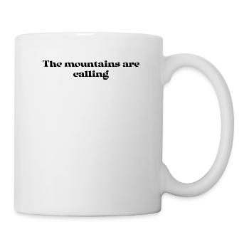 Wandern - The mountains are calling - Tasse - Weiß - Rechts