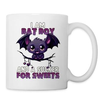 Bat Boy Halloween Costume Halloween Bat Kawaii - Mug - white - Right
