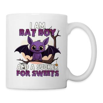 Kawaii Halloween Costume chauve-souris Bat Boy - Mug blanc - blanc - Droite