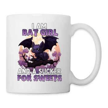 Halloween Costume Bat Girl Kawaii Anime Cosplay - Mug blanc - blanc - Droite