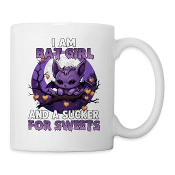 Halloween Costume Bat Girl Cosplay Kawaii - Mug blanc - blanc - Droite