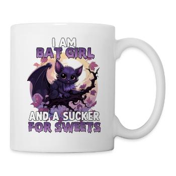 Halloween Costume Bat Girl Cosplay Kawaii - Mug blanc - blanc - Droite