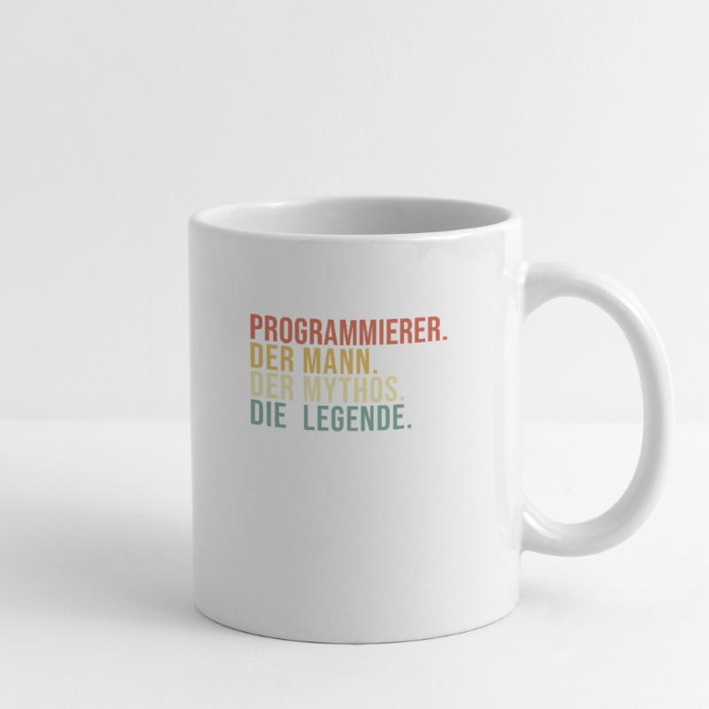 Programmierer Mann Mythos Legende Developer Tasse