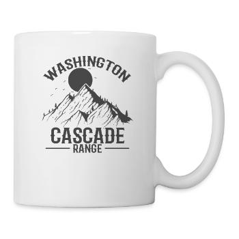 Washington Cascade Range Pacific Ring of Fire - Mug - white - Right