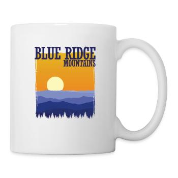 Blue Ridge Mountains, Appalachian Mountains, Mount Mitchell - Mug - white - Right