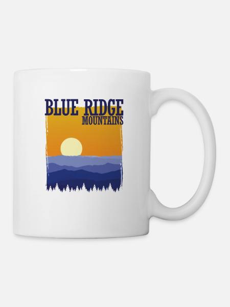Blue Ridge Mountains Appalachen Mount Mitchell - Tasse - Weiß