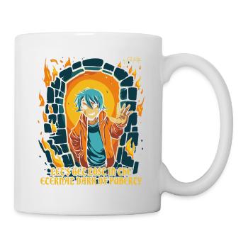 Dungeon Boy and the eternal darkness of puberty - Mug - white - Right