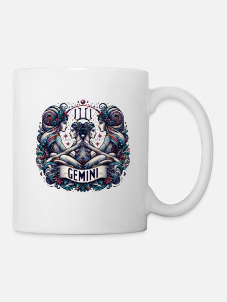 Zodiac sign Gemini - Mug - white