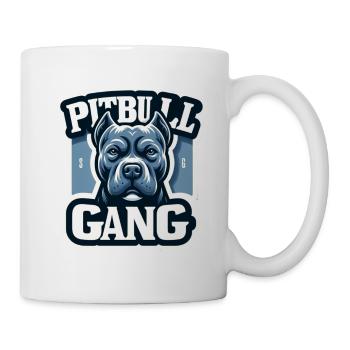 Gang de pitbulls - Mug blanc - blanc - Droite