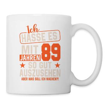 Legendärer 89. Geburtstag - Tasse - Weiß - Rechts