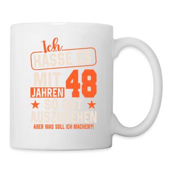 Vintage 48 - Zeitlose Eleganz - Tasse - Weiß - Rechts