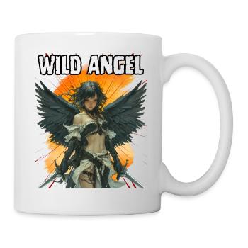 Wild Angel, Beautiful, Fun, Cool, Angel, Adventure, - Mug - white - Right