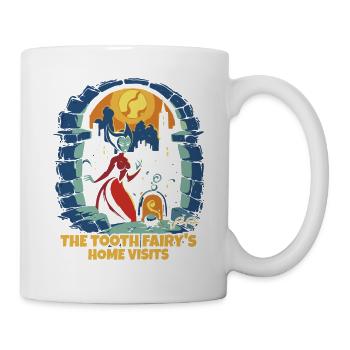 Les visites à domicile de la charmante fée des dents - Mug blanc - blanc - Droite