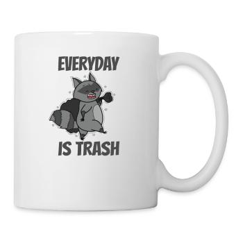 Everyday is Trash Raccoon Omnivore - Mug - white - Right