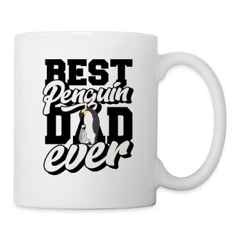 Best Penguin Dad Ever Königspinguin Kaiserpinguin - Tasse - Weiß - Rechts