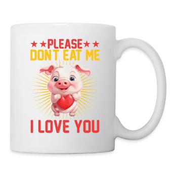 Please Don't Eat Me, I Love You 5 - Tasse - Weiß - Rechts