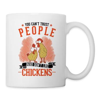 Chickens, Farmer, Chicken, Farmer, Chicken - Mug - white - Right