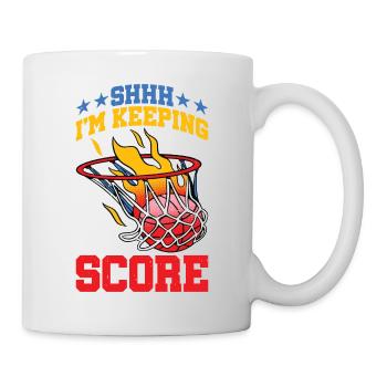 Chut, je garde le score 20 - Mug blanc - blanc - Droite