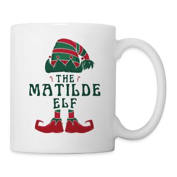 Le pyjama Matilde Elf pour un Noël amusant - Mug blanc - blanc - Droite