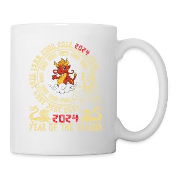 Nouvel An chinois Année du Dragon 2024 - Mug blanc - blanc - Droite