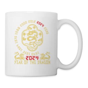 Nouvel An chinois Année du Dragon 2024 - Mug blanc - blanc - Droite
