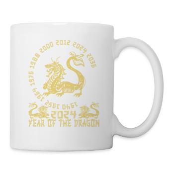 Nouvel An chinois Année du Dragon 2024 - Mug blanc - blanc - Droite