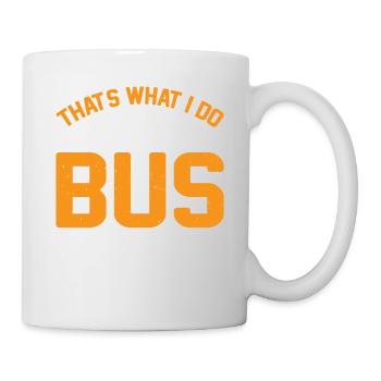 Je conduis un bus Wee Woo et je sais des choses 7 - Mug blanc - blanc - Droite