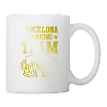 L’équipe de beuverie de Barcelone - Mug blanc - blanc - Droite