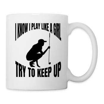 Golfeurs Golf Club de golf Terrain de golf Golf - Mug blanc - blanc - Droite