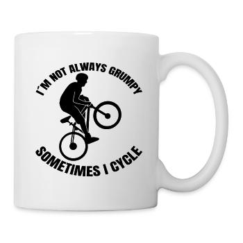 Fahrrad Radfahren Fahrradfahrer Radeln Radfahrer - Tasse - Weiß - Rechts