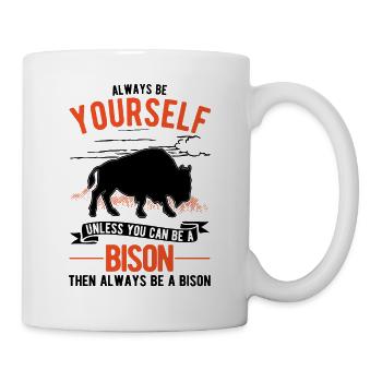 Soyez toujours vous-même Bison Buffalo Büffel - Mug blanc - blanc - Droite