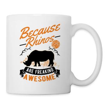 Rhino Gift Rhino Rhinoceros - Mug - white - Right