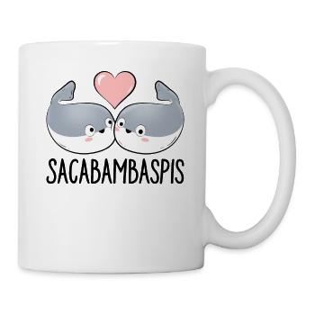 Poisson Meme Couple - Mug blanc - blanc - Droite