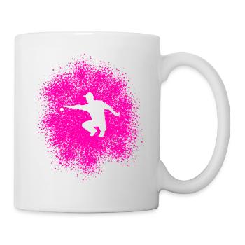 Pétanque Profi - Perfekter Wurf mit der Boulekugel - Tasse - Weiß - Rechts