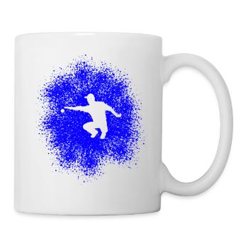 Pétanque Profi - Perfekter Wurf mit der Boulekugel - Tasse - Weiß - Rechts