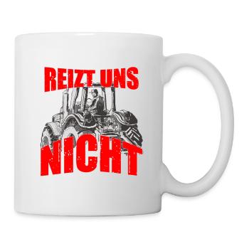 8 Januar 2024 Bauernprotest Traktor - Tasse - Weiß - Rechts
