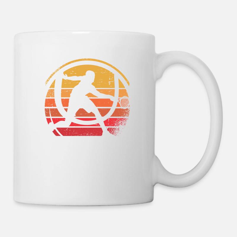 Rétro Padel Paddle Padel-Tennis Padel - Mug blanc - blanc