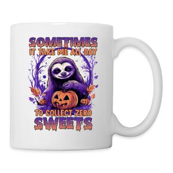 Costume amusant de paresseux d'Halloween pour les - Mug blanc - blanc - Droite