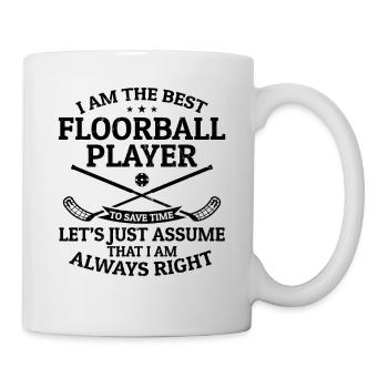 Je suis le meilleur joueur de floorball - Mug blanc - blanc - Droite