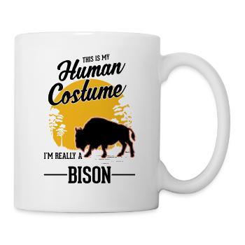 Buffle Costume Humain Bison Halloween - Mug blanc - blanc - Droite