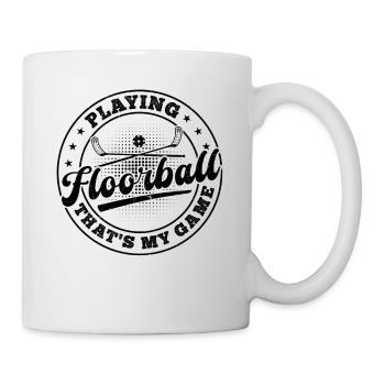 Jouer au floorball, c’est mon jeu - Floorball Playe - Mug blanc - blanc - Droite